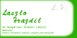laszlo hrazdil business card